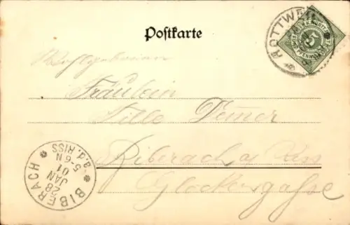 Ak Rottweil am Neckar, Schwarzes Tor, Straßenpartie