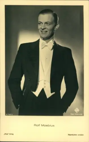 Ak Schauspieler Rolf Moebius, Portrait, Smooking, Fliege