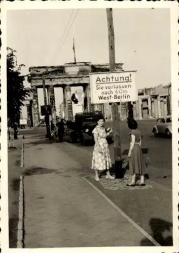 Foto Berlin, Grenze, Sie verlassen West-Berlin