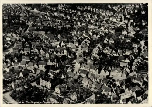 Ak Pfullingen in der Schwäbischen Alb, Luftaufnahme