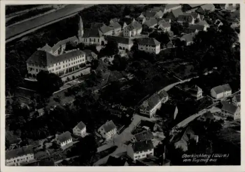 Ak Oberkirchberg Illerkirchberg in Württemberg, Luftaufnahme