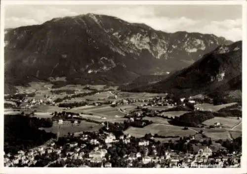 Ak Bad Reichenhall in Oberbayern, Fliegeraufnahme,  Berge, Landschaft