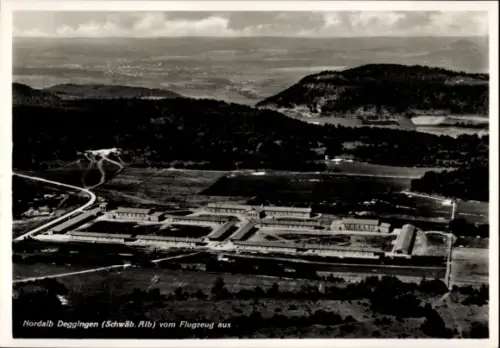 Ak Deggingen in Württemberg, Luftaufnahme von Nordalb  Schwäbische Alb, Landschaft, Fotografie
