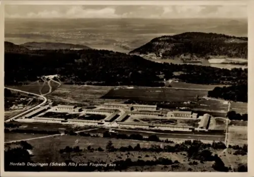 Ak Deggingen in Württemberg, Luftaufnahme von Nordalb  Schwäbische Alb, Landschaft, Fotografie