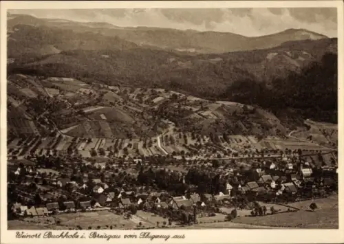Ak Buchholz Waldkirch im Breisgau, Fliegeraufnahme