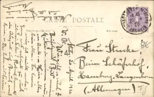 Foto Ak Automobil am Straßenrand