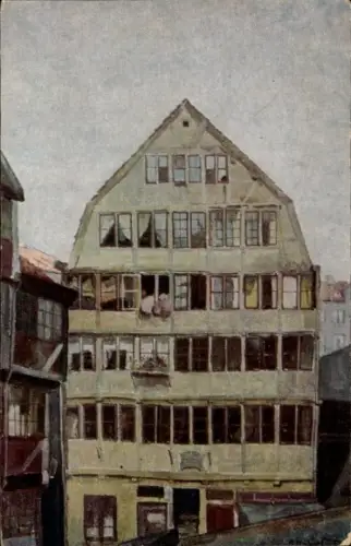 Ak Hamburg Mitte Altstadt, Brahms Haus