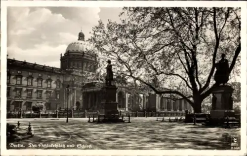 Ak Berlin, Schinkelplatz und Schloss