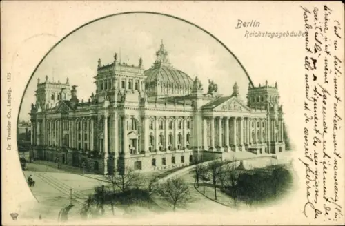 Ak Berlin Mitte, Reichstagsgebäude,  , 1923, französischer Text