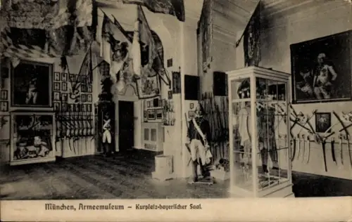 Ak München, Im Armeemuseum, Kurpfalz Bayerl. Saal