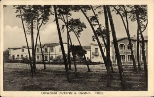 Ak Ückeritz auf Usedom in Mecklenburg Vorpommern, Villen
