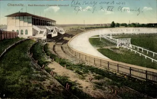 Ak Altendorf Chemnitz in Sachsen, Rad-Rennbahn