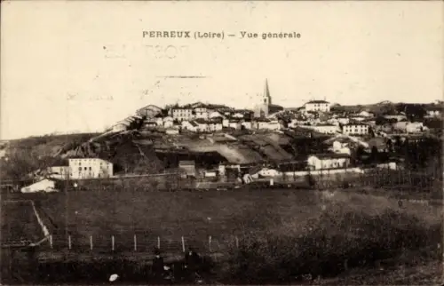 Ak Perreux Loire, Vue générale