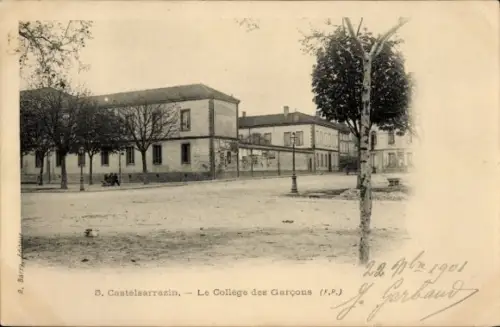 Ak Castelsarrazin Tarn et Garonne, Le Collège des Garcons