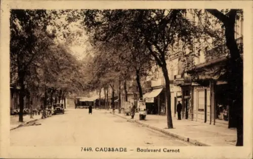 Ak Caussade Tarn et Garonne, Boulevard Carnot