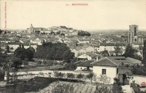 Ak Montbrison Loire, Totalansicht