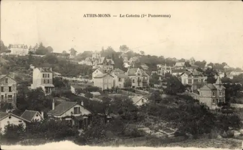 Ak Athis Mons Essonne, Le Coteau, Panorama