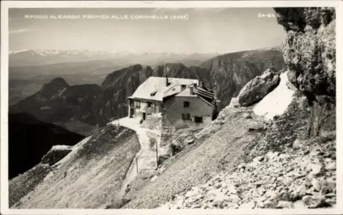Ak Catinaccio Rosengarten Trentino Alto Adige Südtirol, Rifugio Fronza alle Coronelle, Kölner Hütte