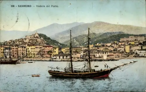 Ak San Remo Ligurien, Hafen