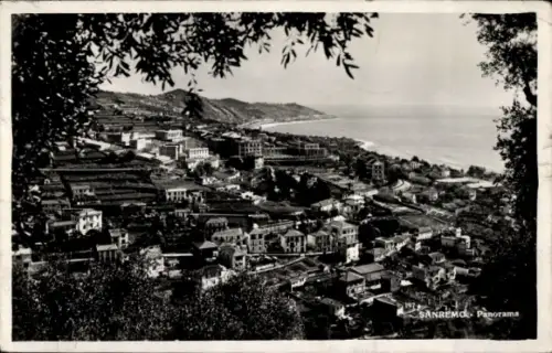 Ak San Remo Ligurien, Panorama