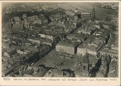 Ak Dresden Altstadt, Königlicher Zwinger, Altmarkt, Schloss
