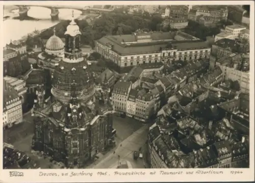 Ak Dresden Altstadt, Frauenkirche, Neumarkt, Albertinum