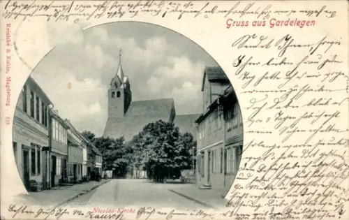 Ak Gardelegen in der Altmark, Nicolaikirche