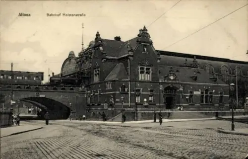 Ak Hamburg Altona, Bahnhof Holstenstraße