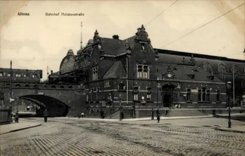 Ak Hamburg Altona, Bahnhof Holstenstraße