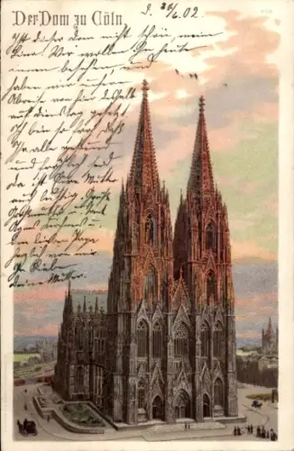 Litho Köln am Rhein, Dom