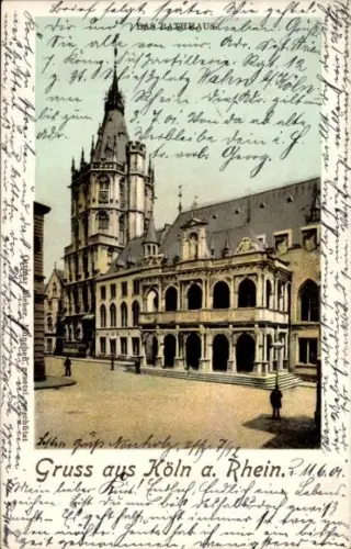 Ak Köln am Rhein, Rathaus