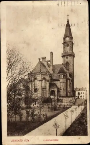 Ak Zwickau in Sachsen, Lutherkirche