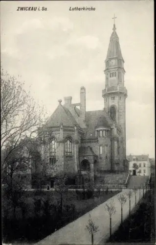 Ak Zwickau in Sachsen, Lutherkirche