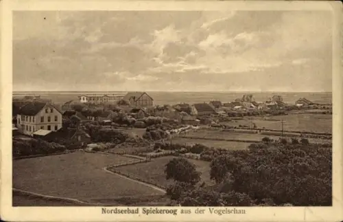 Ak Nordseebad Spiekeroog in Ostfriesland, Gesamtansicht