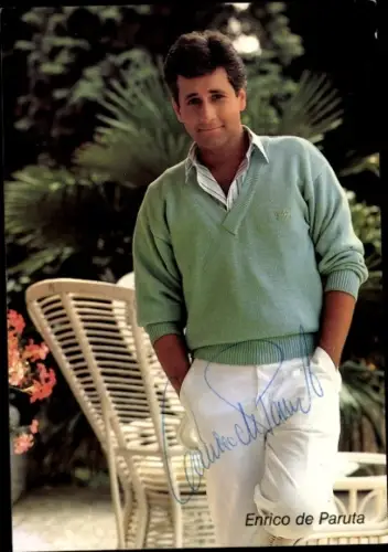 Ak Schauspieler und Moderator Enrico de Paruta, Portrait, Autogramm
