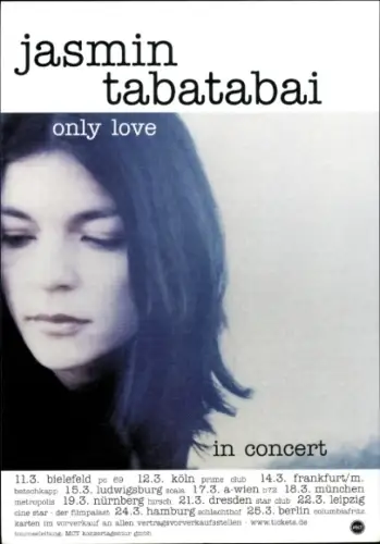 Ak Sängerin Jasmin Tabatabai, Portrait, only love