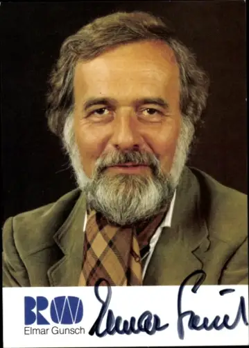 Ak Schauspieler Elmar Gunsch, Portrait, Autogramm