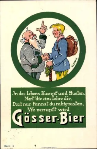 Ak Werbung, Gösser Bier