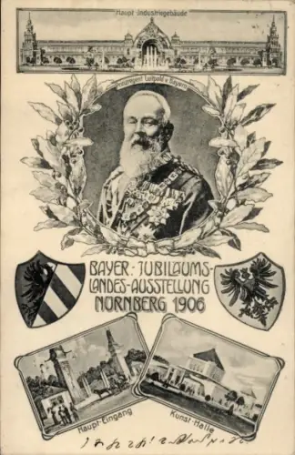 Ak Nürnberg, Jubiläums-Landesausstellung 1906, Prinzregent Luitpold, Kunsthalle