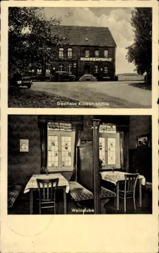 Ak Ronnenberg Niedersachsen, Gasthaus Kücken Mühle, Weinstube, Zapfsäule