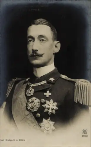 Ak Luigi Amedeo di Savoia-Aosta, Sohn von Amadeus I., König von Spanien, Portrait, Orden