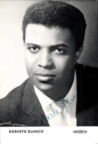 Ak Schauspieler Roberto Blanco, Portrait, Autogramm, Sänger