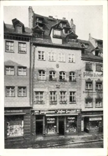 Ak Nürnberg in Mittelfranken, Haus zur goldenen Lilie, Geschäft Tengelmann