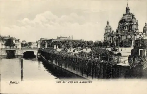 Ak Berlin Mitte, Dom, Lustgarten