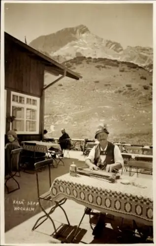 Ak Lenggries in Oberbayern, Hochalm, Musiker Kasa Sepp