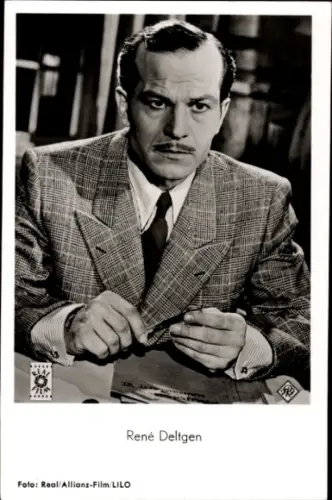 Ak Schauspieler René Deltgen, Portrait, Film Die Stimme des Anderen