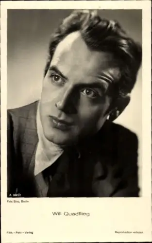 Ak Schauspieler Will Quadflieg, Portrait