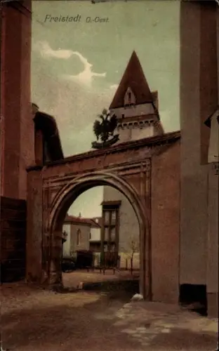 Ak Freistadt in Oberösterreich, Strassenansicht