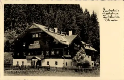 Ak Filzmoos im Pongau in Salzburg, Steinbachers Gasthof zur Bischofsmütze