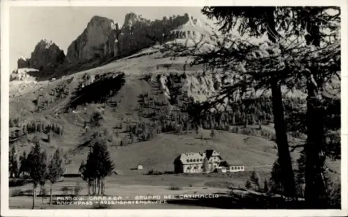 Ak Passo di Carezza Karersee Südtirol, Rosengartengruppe